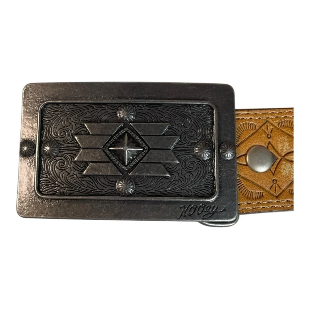 Hooey Women’s Size Medium Western Leather Embossed Belt